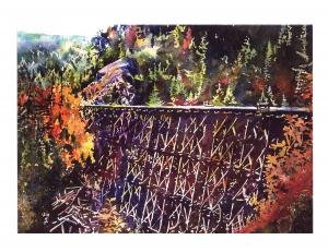 Kettle Valley Railway Trestles by Margaret Kyle KVR Trestles by Margaret Kyle
