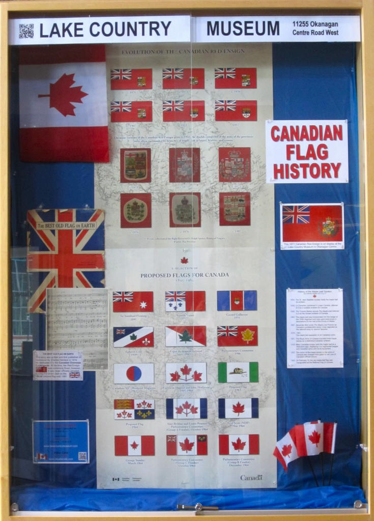 Canadian Flag History Display