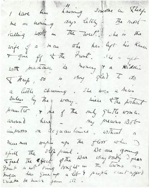 Dorothea Allison to Milborough Mackay, 24 August [1915]