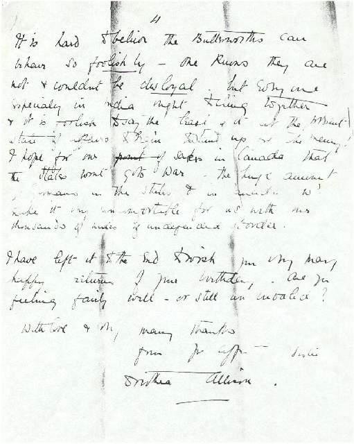 Dorothea Allison to Milborough Mackay, 25 September 1915