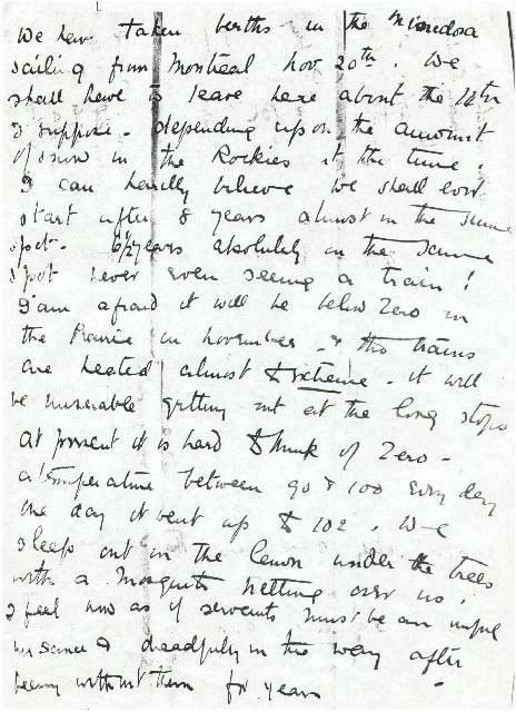 Dorothea Allison to Milborough Mackay, 8 August [1920],