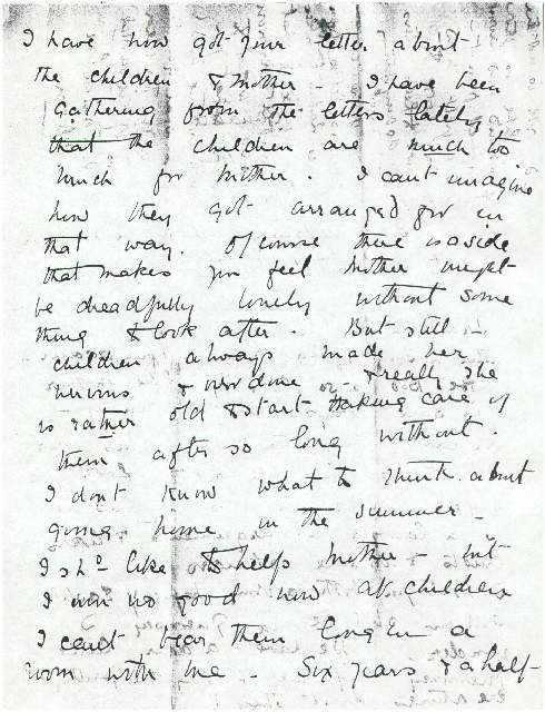 Dorothea Allison to Milborough Mackay,  21 March [1920],