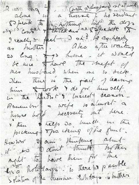 Dorothea Allison to Milborough Mackay,  21 March [1920],